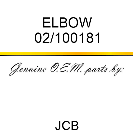ELBOW 02/100181
