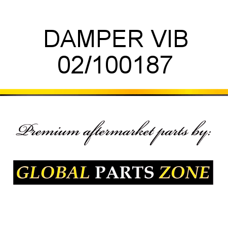 DAMPER VIB 02/100187