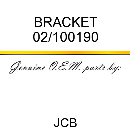 BRACKET 02/100190