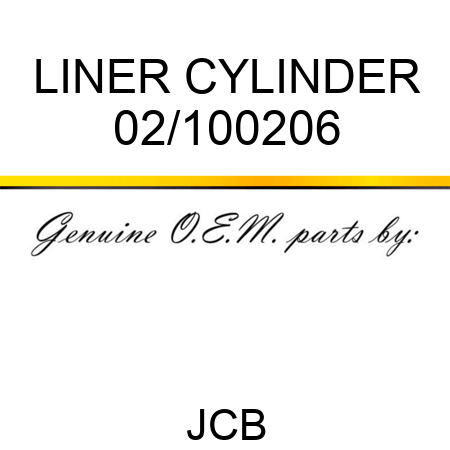 LINER CYLINDER 02/100206