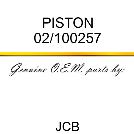 PISTON 02/100257