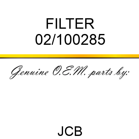 FILTER 02/100285