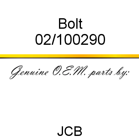 Bolt 02/100290