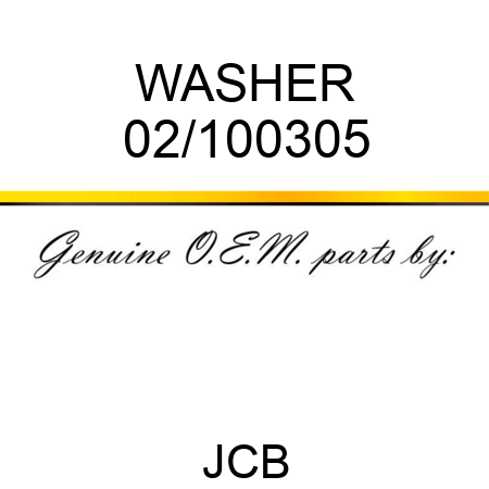 WASHER 02/100305