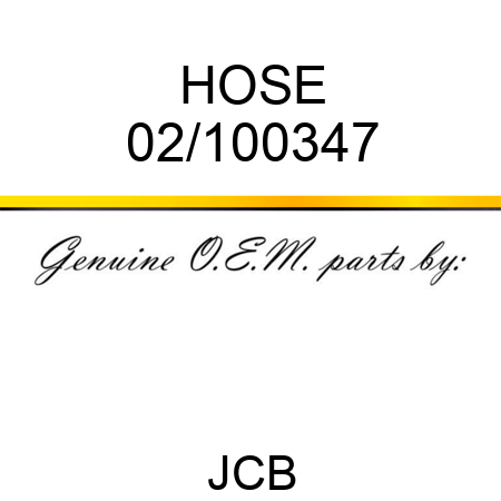 HOSE 02/100347