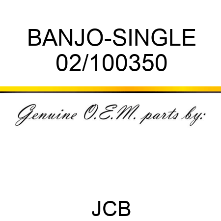 BANJO-SINGLE 02/100350
