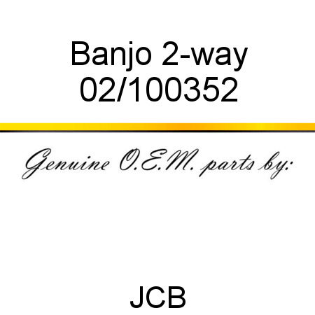 Banjo, 2-way 02/100352