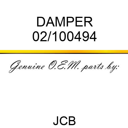 DAMPER 02/100494