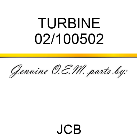 TURBINE 02/100502