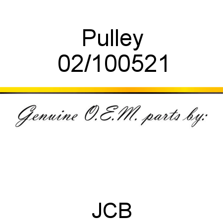 Pulley 02/100521