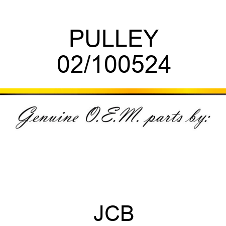 PULLEY 02/100524