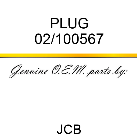 PLUG 02/100567