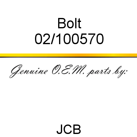 Bolt 02/100570