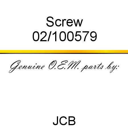 Screw 02/100579