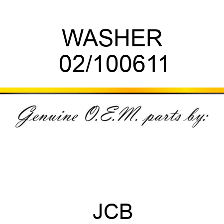 WASHER 02/100611