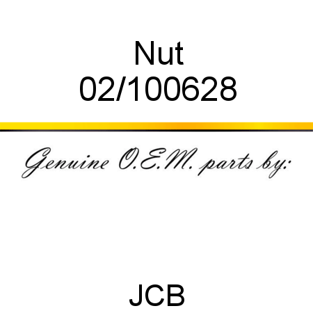 Nut 02/100628