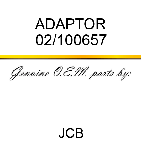 ADAPTOR 02/100657