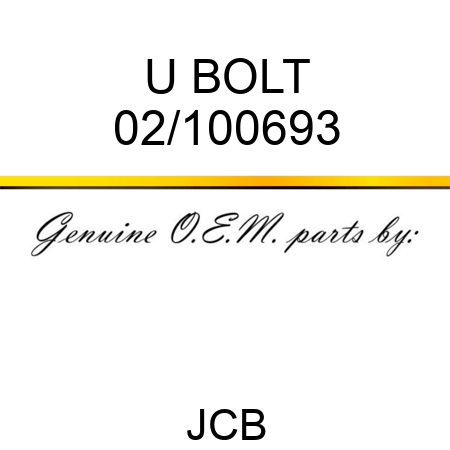 U BOLT 02/100693