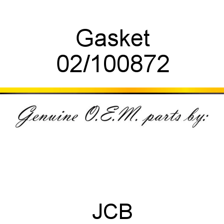 Gasket 02/100872