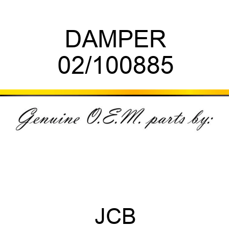 DAMPER 02/100885