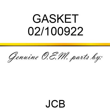 GASKET 02/100922