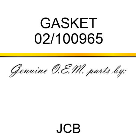 GASKET 02/100965