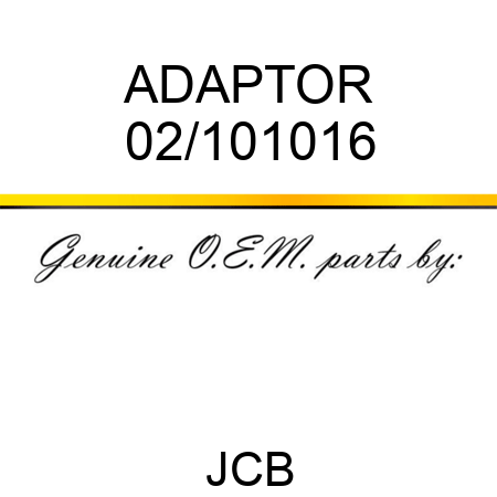 ADAPTOR 02/101016