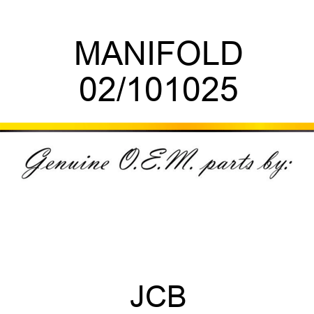 MANIFOLD 02/101025