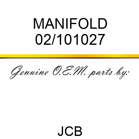 MANIFOLD 02/101027