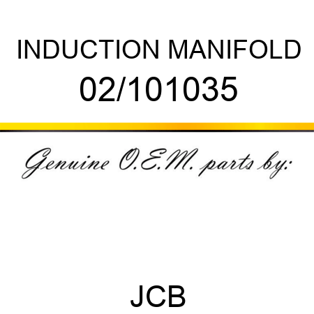 INDUCTION MANIFOLD 02/101035