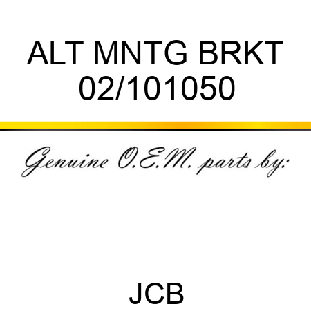 ALT MNTG BRKT 02/101050