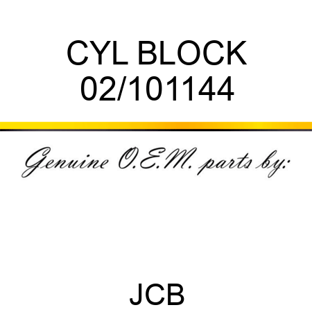 CYL BLOCK 02/101144