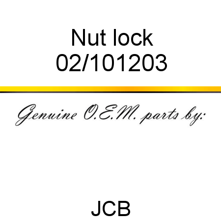 Nut, lock 02/101203