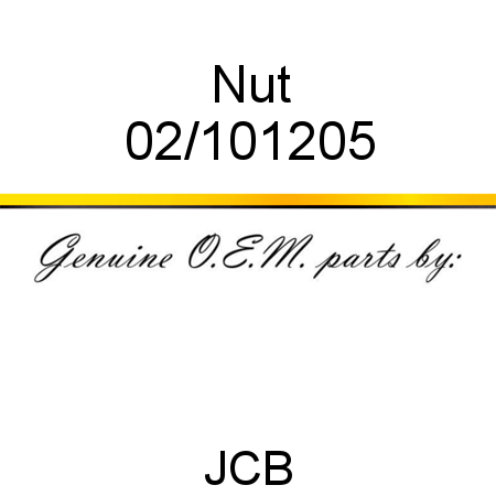 Nut 02/101205