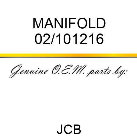 MANIFOLD 02/101216