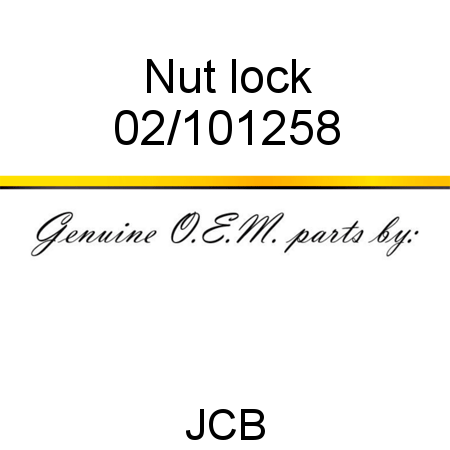 Nut, lock 02/101258