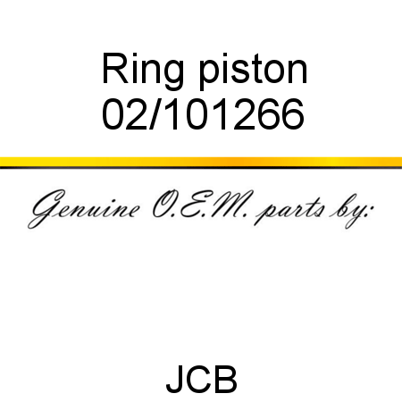Ring, piston 02/101266