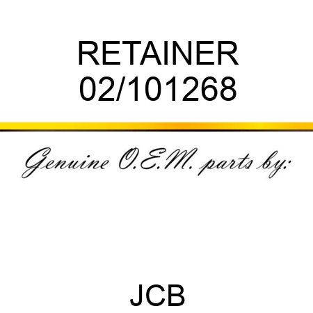 RETAINER 02/101268