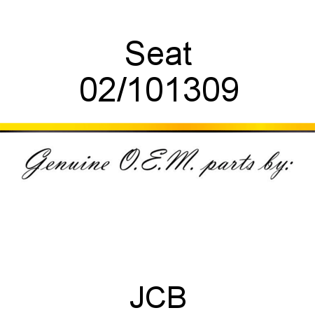 Seat 02/101309