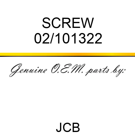 SCREW 02/101322