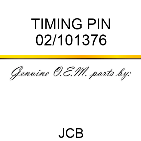 TIMING PIN 02/101376