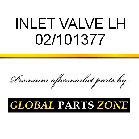 INLET VALVE LH 02/101377