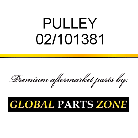 PULLEY 02/101381