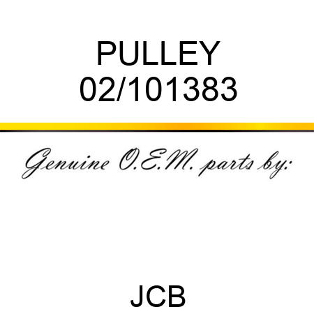 PULLEY 02/101383