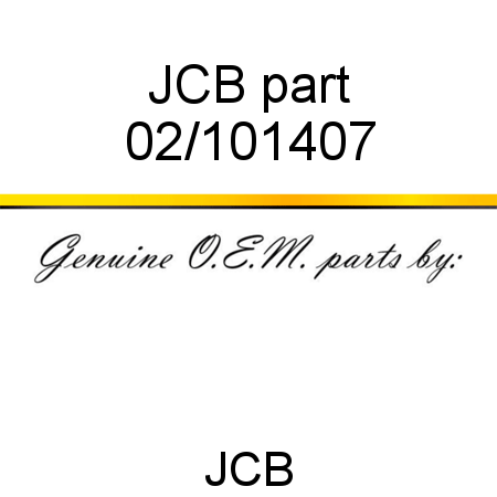 JCB part 02/101407