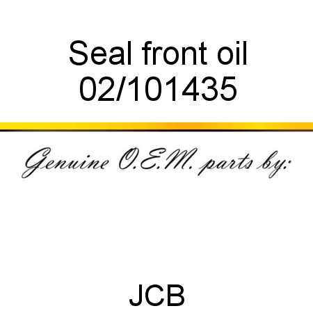 Seal, front oil 02/101435