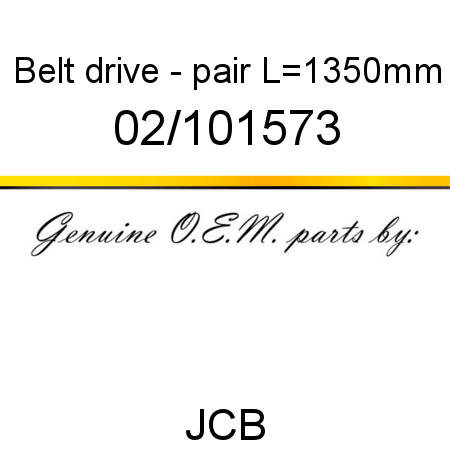 Belt, drive - pair, L=1350mm 02/101573