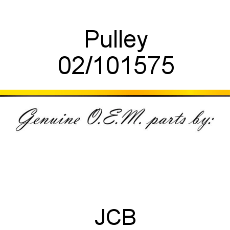 Pulley 02/101575
