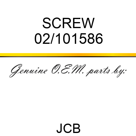 SCREW 02/101586