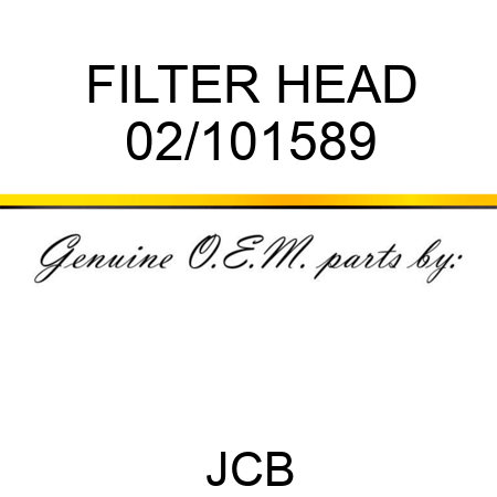 FILTER HEAD 02/101589